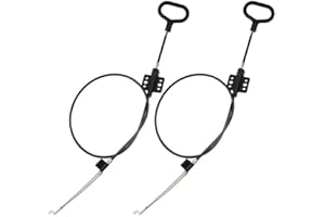 TOVOT 2PCS 38.5" D-Ring Release Handle Pull Recliner Cable Replacements Release Pull Cables for Sofa Chair