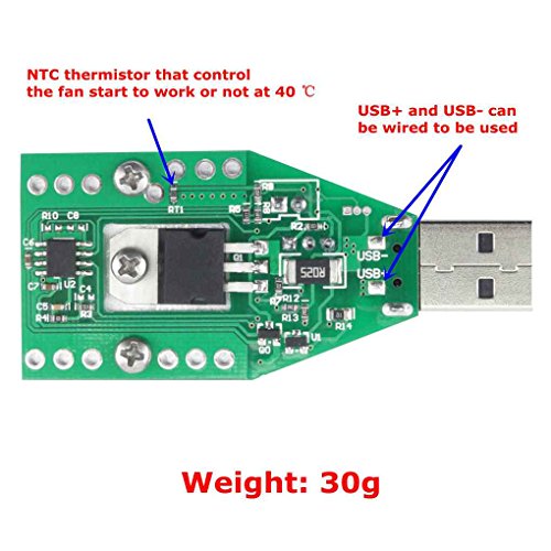 MuLuo 15W USB Load Resistor DC 3.7-13V Adjustable Constant Current Electronic Load Discharger Battery Capacity Test Meter with Fan