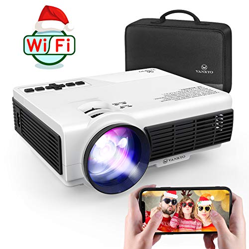 VANKYO Leisure 3W Mini Projector with Synchronize Smartphone Screen, 3600L Portable WiFi Projector Supports 1080P for iOS/Android Devices, Compatible with TV Stick, PS4, HDMI for Home & Outdoor