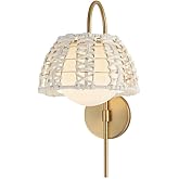 Maxim Lighting 22481SWGLD Macrame - 1 Light Wall Sconce-19 Inches Tall and 10.5 Inches Wide