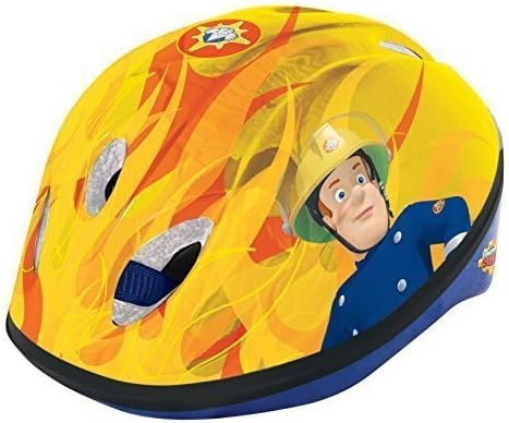 Boys Fireman Sam Saftey Helmet Kids Quick Release Buckle Fits Head Size 48-53cm by MV Toys