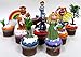 Sesame Street MUPPETS 10 Piece Birthday CUPCAKE Topper Set, Featuring Muppets Figures and Decorative Themed Accessories - Figures Average 2" to 3" Inches Tall