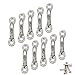 Tebery 10 Pack Boat Top Pad Eye, Stainless Steel Bimini Boats Top Eye Strap with Screws, Sturdy Tie Down Anchors Hardware, Kayak Deck Loops for Boat Canoe Rigging