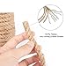 100% Natural Strong Jute Rope - LUOOV 6mm Thickness and Jute Rope Cord for Arts Crafts,DIY Decoration Gift Wrapping