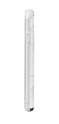 LuMee Duo Phone Case, White Marble | Front & Back