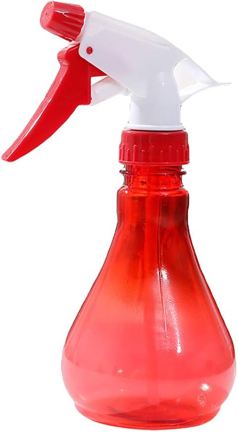super1798 250ml Empty Spray Bottle Garden Yard Flowers Succulent Plants Watering Pump Clear Bottle Red
