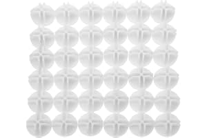 SUPVOX 48pcs White Plastic Corner Clips for DIY Modular Wire Cube Storage, Closet Shelf Connectors for Wire