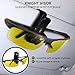 BLUPOND Night Vision Glasses for Driving For Men Women - Yellow Tint Anti Glare Glasses for Nighttime - Knight Visor