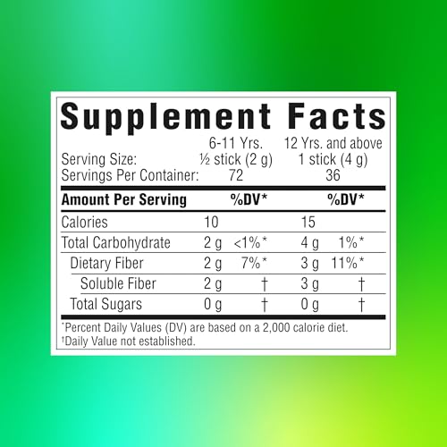 Benefiber Daily Prebiotic Dietary Fiber Supplement Powder Stick Packs for Digestive Health, 100% Natural, On The Go, Clear and Taste-Free, 28 sticks, 3.92 ounces each