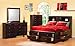 Coaster B1 = Headboard, Base, Slat, Rails-Deep Cappuccino
