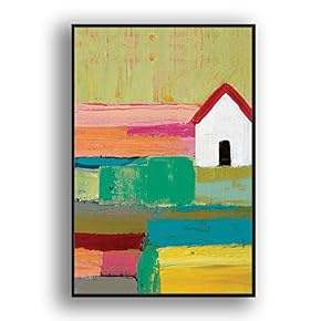 Framed Canvas Wall Art for Living Room, Bedroom Minimalist Abstract Canvas Prints for Modern Home Decoration Ready to Hang - 16"x24" inches
