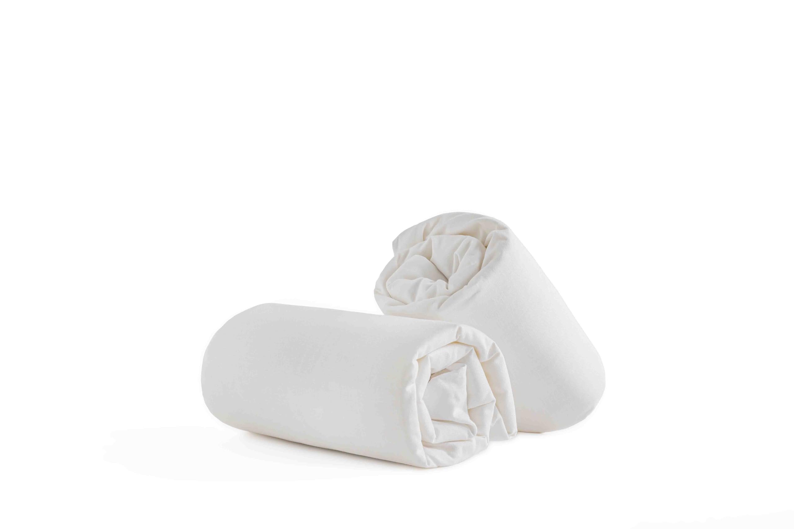 Mi bollito – Pack of 2 Crib Fitted Sheets in Organic Cotton, Breathable of Maximum Quality for Your Baby (Pack of 2 - 70 x 140 cm)