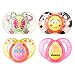 Tommee Tippee Everyday Pacifier 6-18 Months, 4 Pack - Butterfly & Ladybug/Cool Chick & Big Dreams