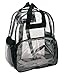 DALIX Clear Backpack with Smooth Plastic Completely Transparent