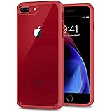 spigen Funda iPhone 7 Plus / 8 Plus, Ultra Hybrid 2 Tecnología de amortiguación de Aire y protección híbrida contra caídas - Rojo