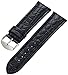 Hadley-Roma Men's MSM907RA-240 24-mm Black Genuine Leather WatchStrap