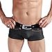 Xuba Mens Low Rise Sexy Underwear Trunk Boxer Brief Denim Black 1217