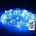 AYG 2 Set LED String Lights,Fairy String Lights Battery Operated Multi Color Changing Waterproof 8 Modes 100 LED 33foot Copper Wire Firefly Lights Remote Control for Garden Decorative Ornament