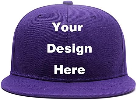 Custom Personalized Adjustable Plain Snapback Cap Design Picture or Text Print Hat