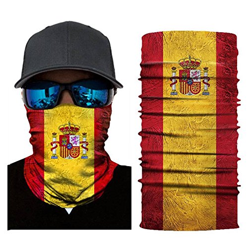 RUNMO 2018 Football Cup National flag 3D Ski Cycling Snowboard Scarf Neck Warmer Face Mask Balaclava Bandana (Color : One color, Size : Portugal)