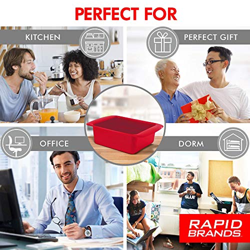 Rapid Ramen Cooker - Microwave Ramen in 3 Minutes - BPA Free and Dishwasher Safe - Red
