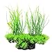 Jardin Plastic Emulational Decorative Long Leaf Plant for Aquarium, 20cm, Green