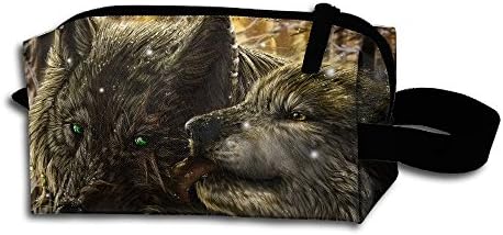 Fantasy Wolf Unisex Toiletry Bag Small Storage Organizer Case Handag