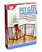Pet Parade Folding Pet Gate, Brown, Extra Wide