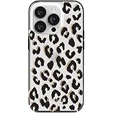 Kate Spade New York Protective Hardshell Case Compatible with Apple iPhone 14 Pro - City Leopard Black [KSIPH-223-CTLB]
