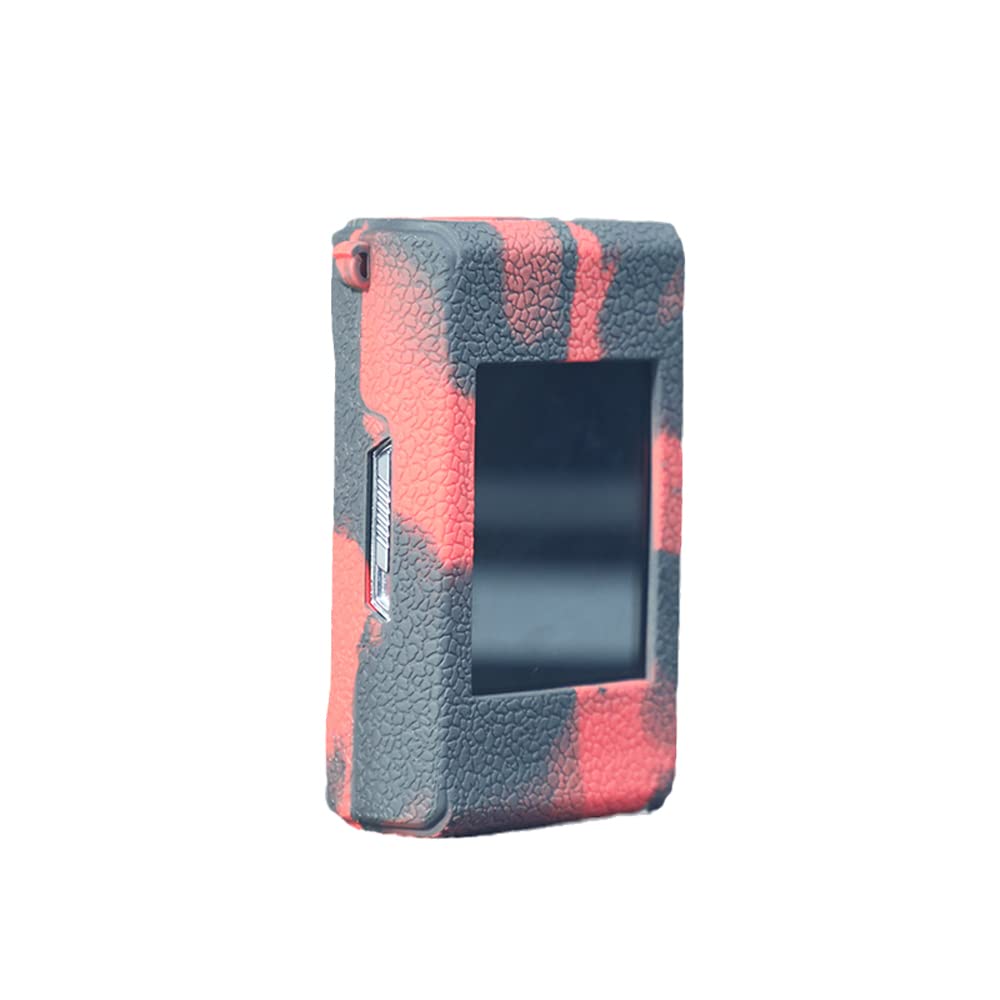 RUIYITECH Protective Silicone Case Sleeve Skin Cover for GeekVape T200 Aegis Touch Mod Kit (Black Red)