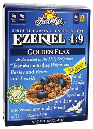 FOOD FOR LIFE – EZEKIEL 4:9 SPROUTED WHOLE GRAIN CEREAL GOLDEN FLAX – 16 OZ.