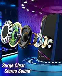 LENRUE Computer Speakers for Desktop