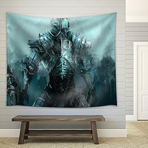 cybernetics Army, Concept Art Soldiers - Fabric Wall Tapestry Home Decor - 51x60 inches