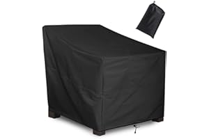Patio Chair Covers Waterproof, ALSTER Outdoor Chair Covers(36" L x 41" W x 41" H), Durable and Waterproof Black Furniture Covers for Lounge Deep Seat, Rain Snow Dust Wind-Proof