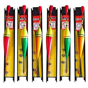 Yfch 6 Pc Flotteur De Pêche Lignes Montées Avec Hameçon