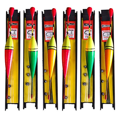 Yfch 6 Pc Flotteur De Pêche Lignes Montées Avec Hameçon