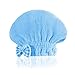SOFTOWN Microfiber Hair Drying Towel Cap Super Absorbent for Short Hair, 1 Pack, Blue, 9 x 12 inch