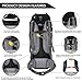 Free Knight 60L Hiking Backpack Mountaineering Camping Trekking Travel Bag Large Capacity Rucksack Internal Frame Water Resistant for Outdoor, Black