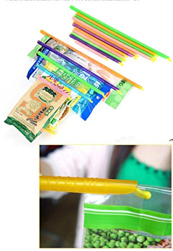 Compia 8Pcs 4 Sizes Seal Stick Storage Chip Bag Fresh Food Snack Clip Grip Coffee - Thumbnail 5