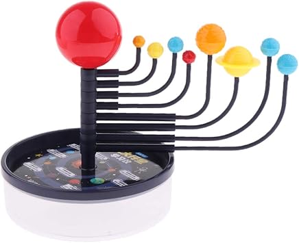 NYLSA 3D Solar System Simulation, Nine Celestial Body Running Model Kit, Kids Science DIY Toy Gift