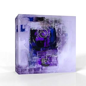 Wall26-Canvas Wall Art-Abstract Colorful Oil Painting-Giclee Painting Wall Bedroom Living House Decoration Home Art - 12x12 inches