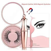 Magnetic Eyeliner With Magnetic Eyelashes, Magnetic Lashliner For Use with Magnetic False Lashes Liquid Eyeliner and Eyelash Tweezers