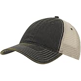 The Vintage Year Washed Cotton Unstructured Soft Mesh Adjustable Trucker Baseball Cap