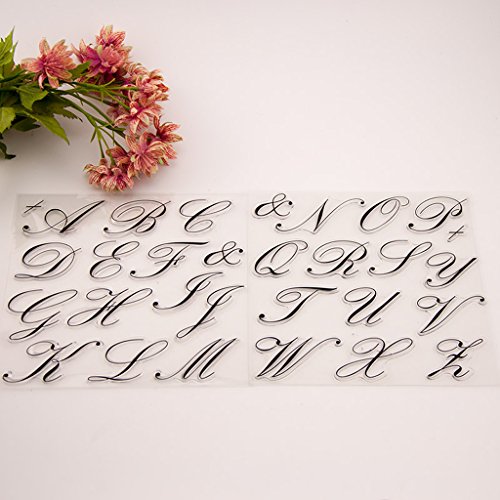Susada Silicone Clear Stamp Transparent Rubber Stamps DIY Scrapbook Alphabet Craft Gift