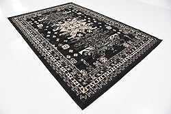 Unique Loom Taftan Collection Border Geometric