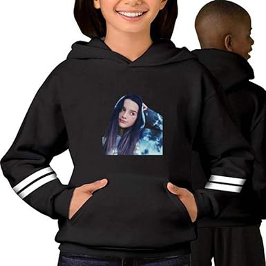 annie leblanc blue heart black hoodie