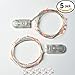 RTGS 5 Sets 15 Red Color Micro LED String Lights Battery Operated on 6 Feet Silver Color Wire