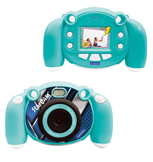 Lexibook - 4-in-1 Kids Camera with Photo, Video, Audio and Game Functions - DJ080
