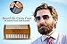 Beard Do Dual Action Wooden Beard Comb & Case - Natural Brown Pear Wood Anti-Static and Hypoallergenic Wood Pocket Comb - For Long and Short Beards & Mustaches with Fragrance Scent