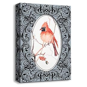 Canvas Wall Art Vintage Style Painting Artwork for Home Prints Framed - 12x18 inches